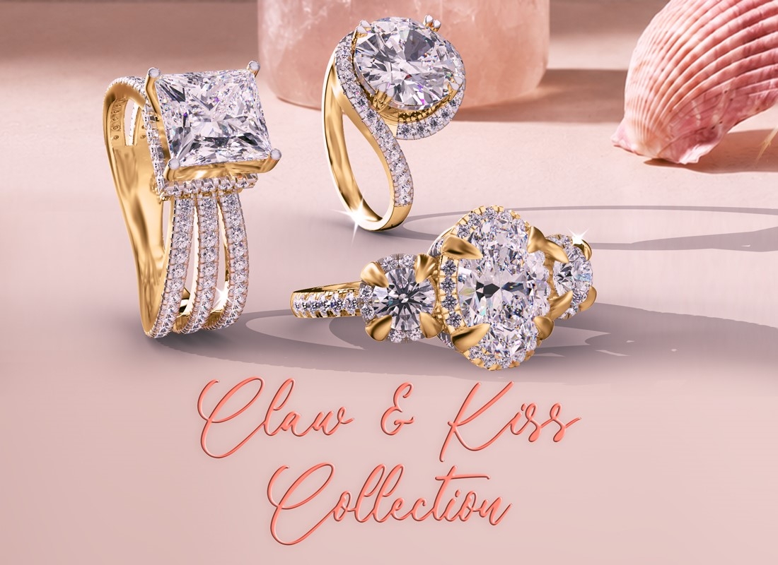 Claw & Kiss Engagement Rings