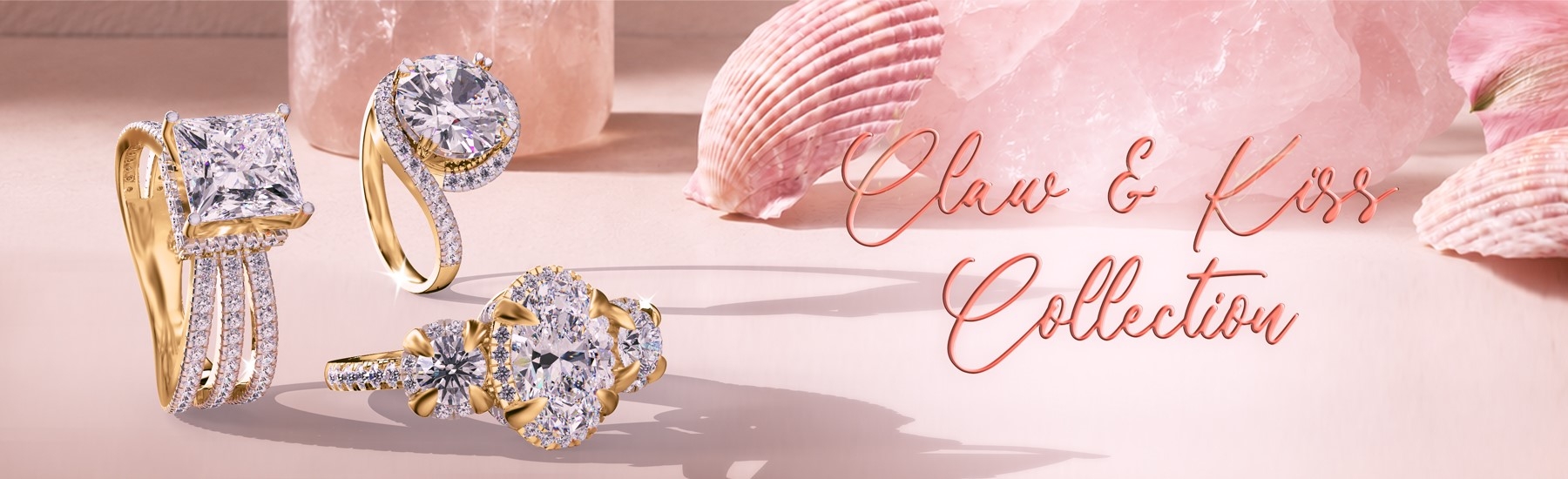 Claw & Kiss Engagement Rings