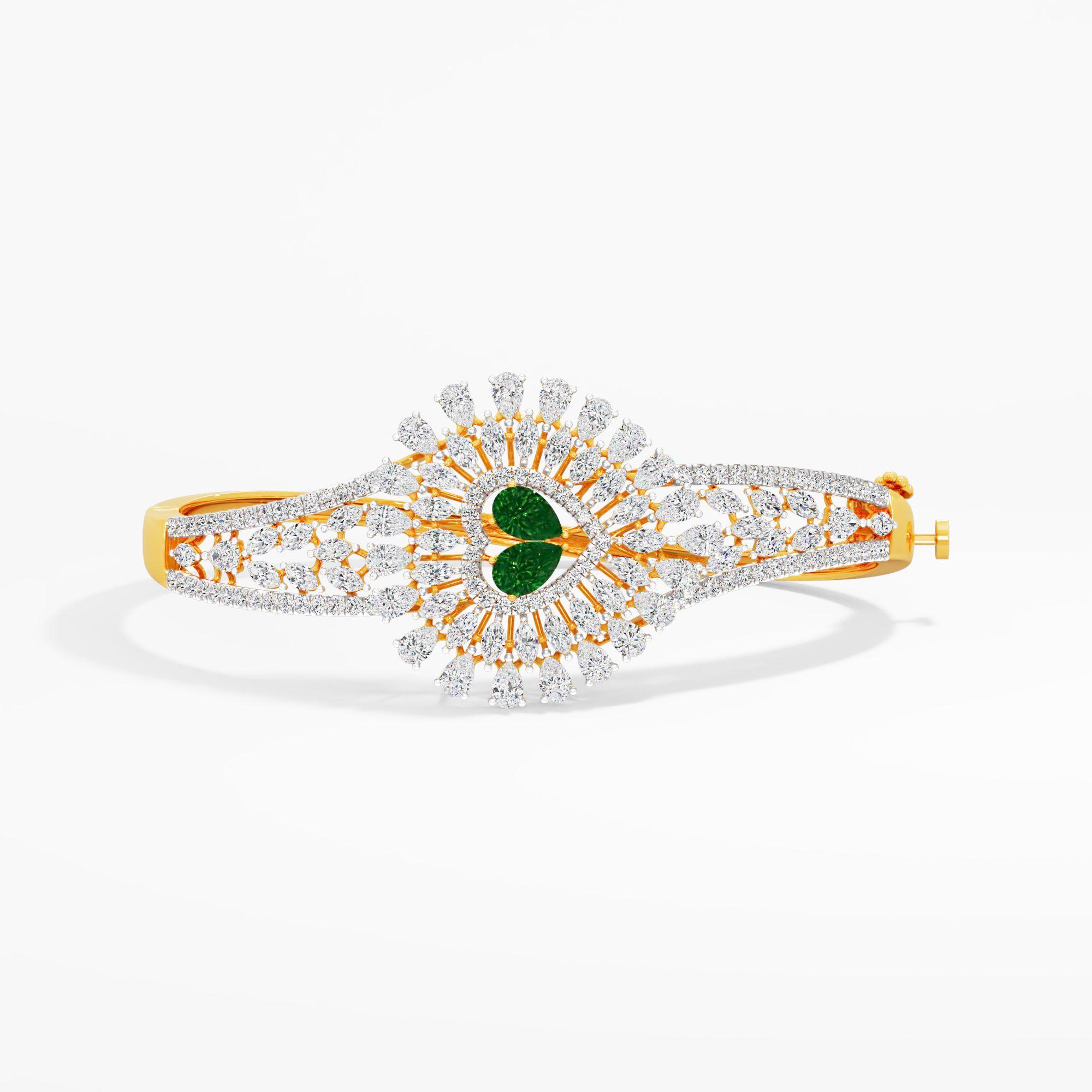 Aurien Radiant Diamond Bracelet in 9KT Yellow Gold (Diamond Quality: FG-VVS VS)