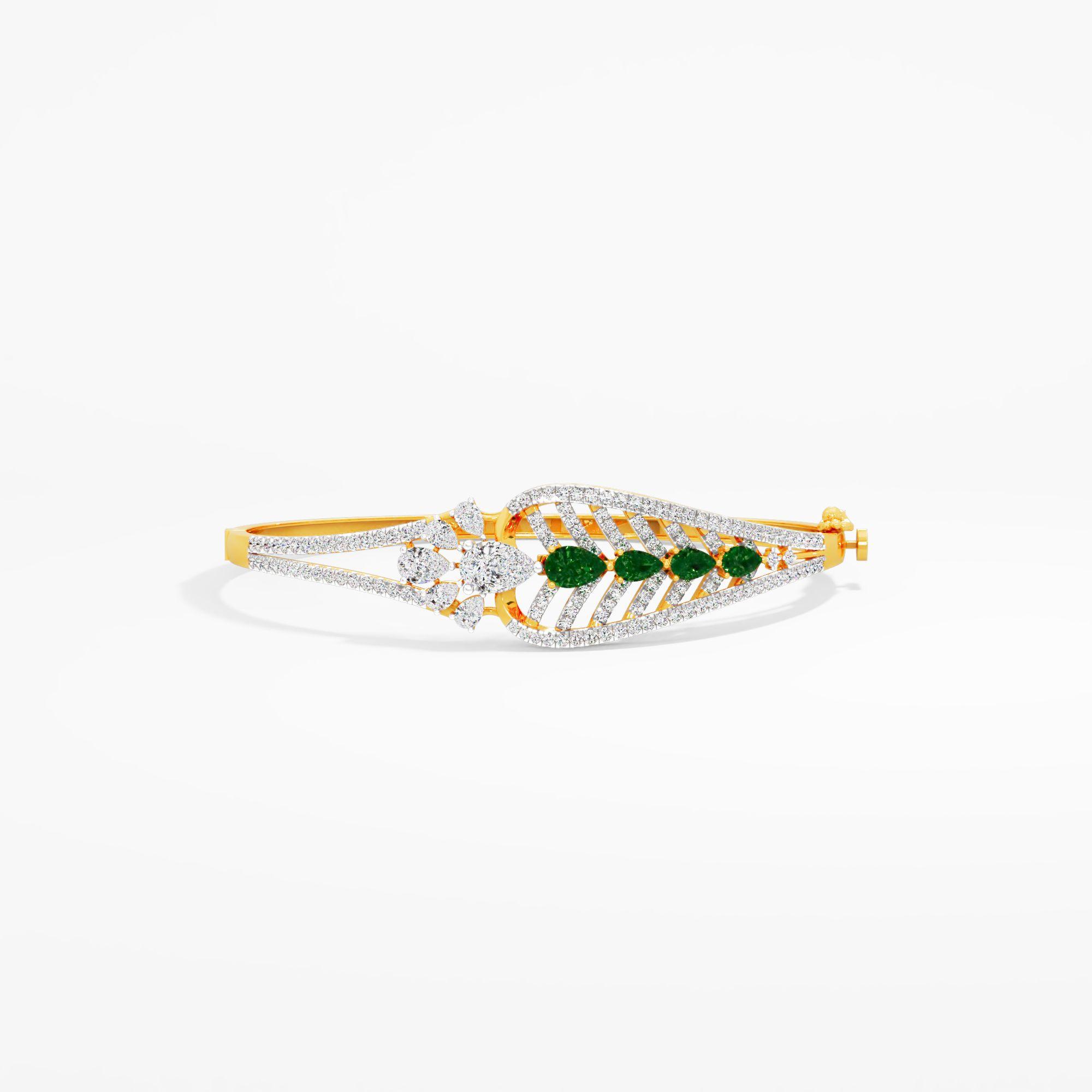 Boltcraft Octagon Diamond Bracelet in 9KT Yellow Gold (Diamond Quality: FG-VVS VS)