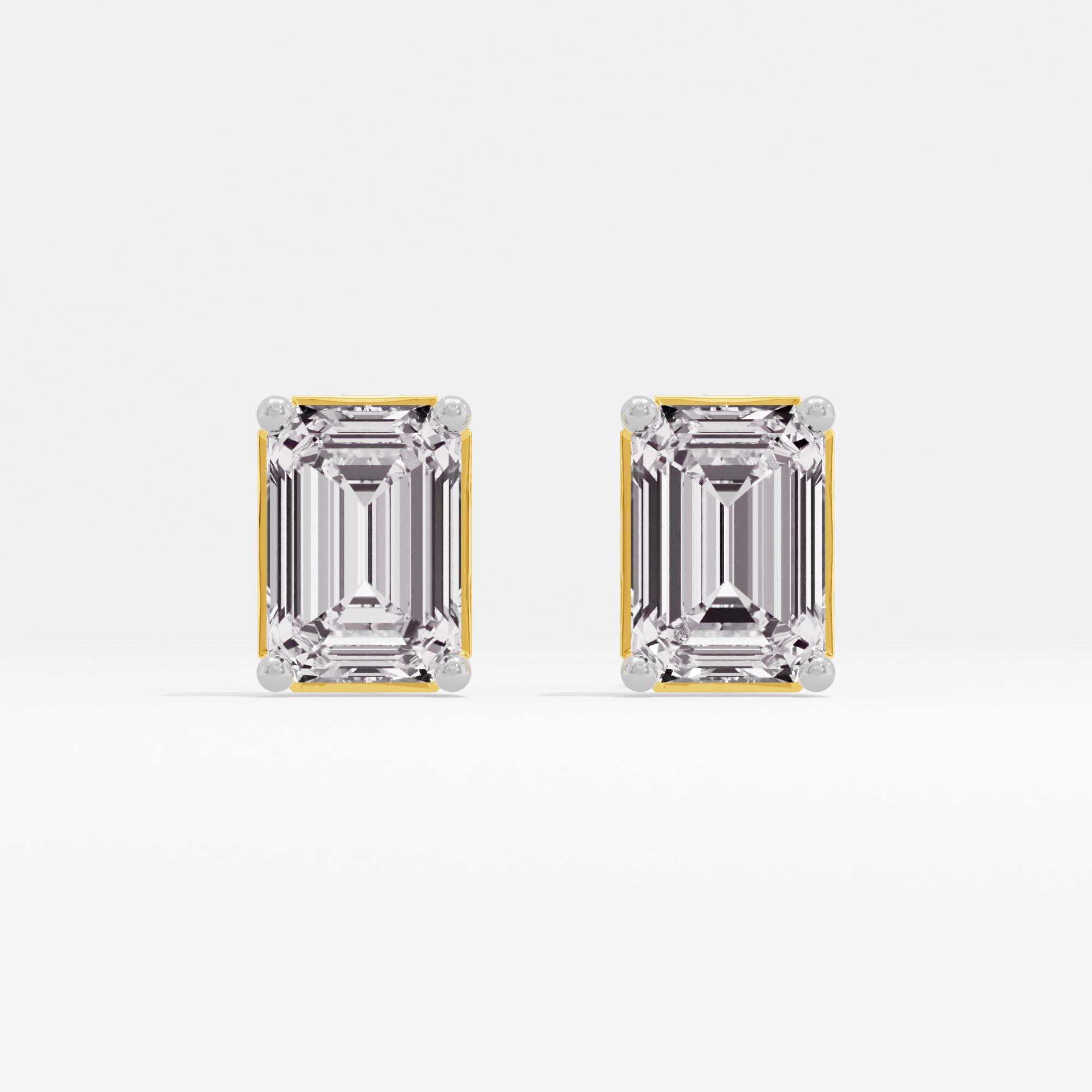 Mystical Glisten Solitaire Stud Earrings in 9KT Yellow Gold (Diamond Quality: FG-VVS VS)