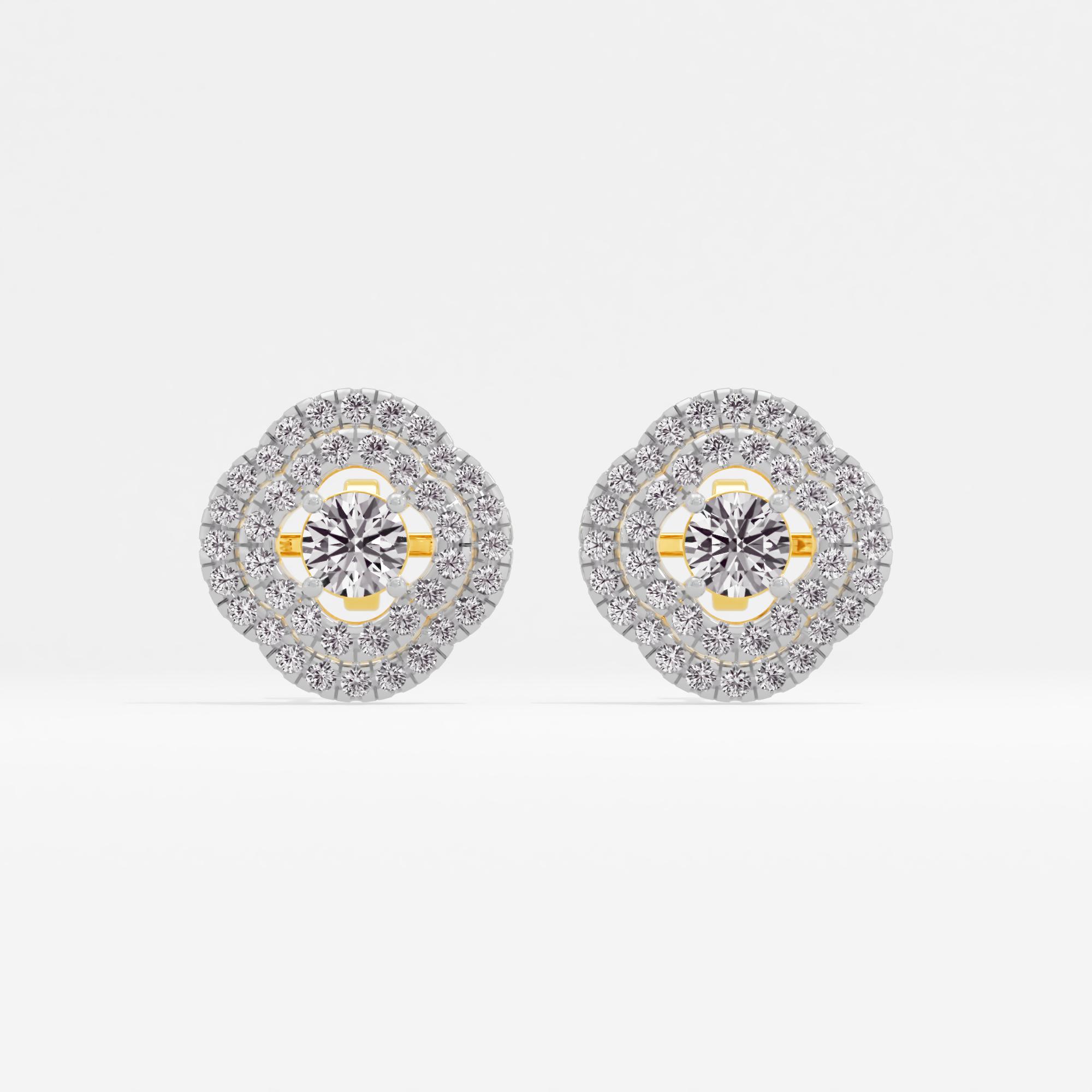 Rory Gleam Solitaire Stud Earrings in 9KT Yellow Gold (Diamond Quality: FG-VVS VS)