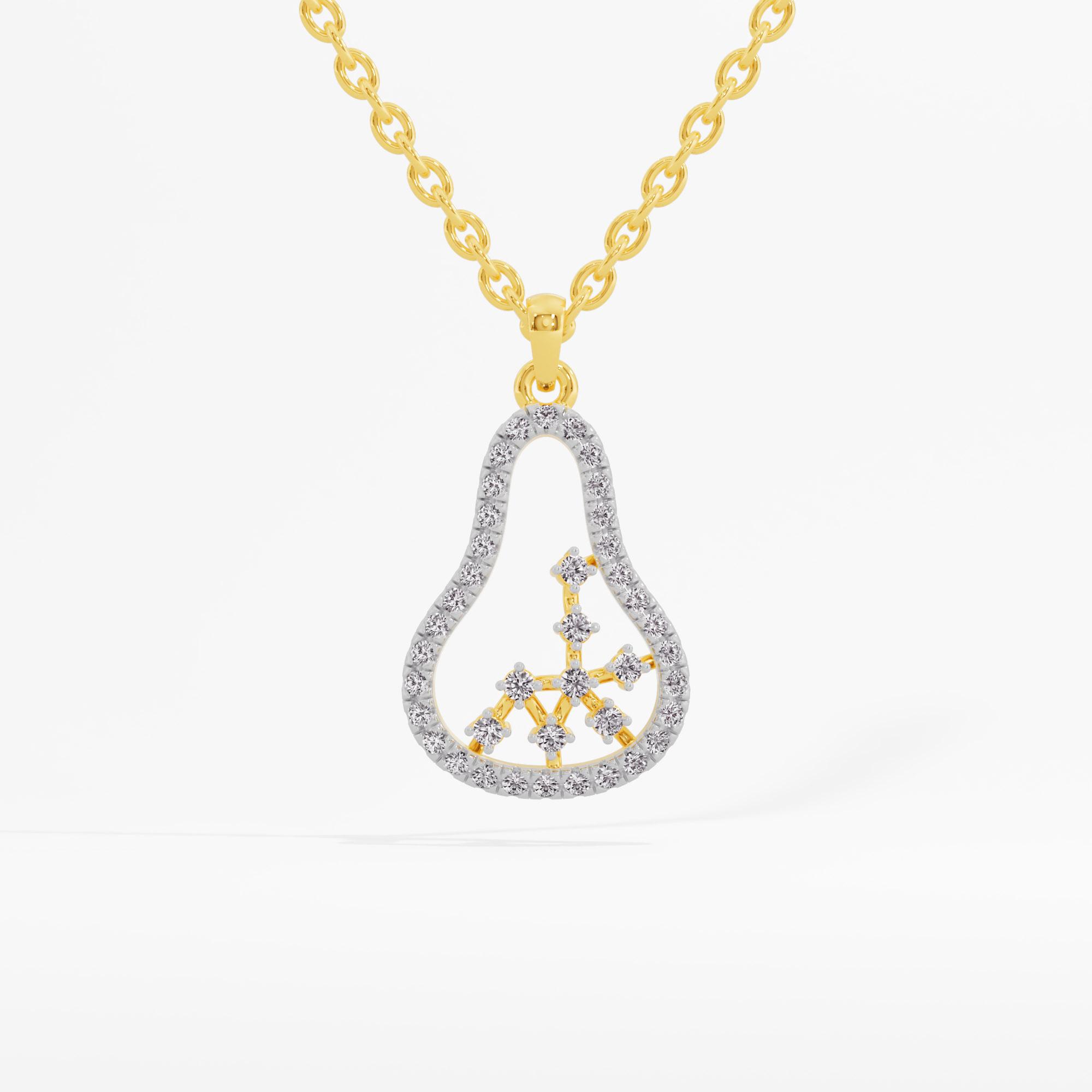 Stardust Scatter Pendant in 9KT Yellow Gold (Diamond Quality: FG-VVS VS)