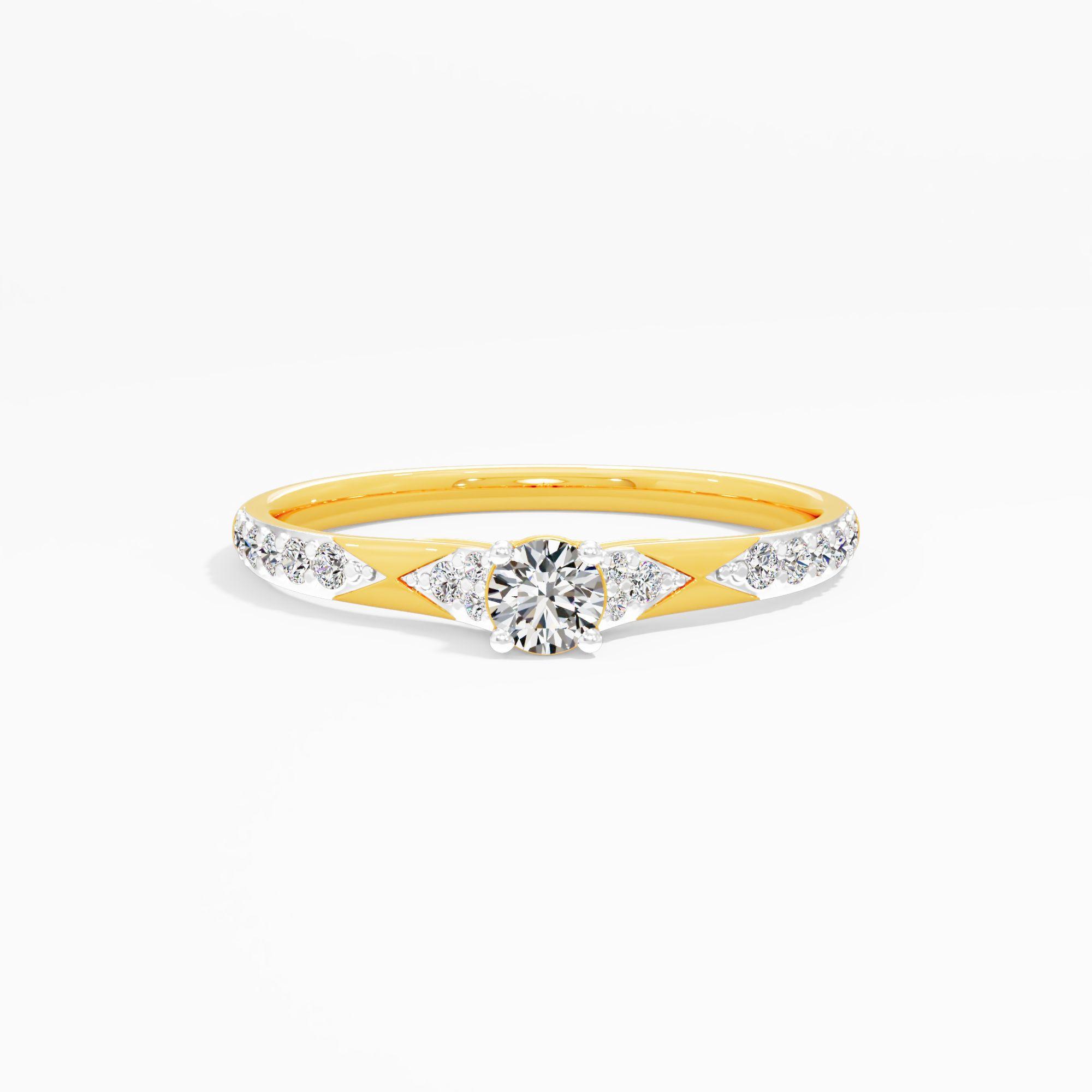 Tender Promise Solitaire Ring in 9KT Yellow Gold (Diamond Quality: FG-VVS VS)
