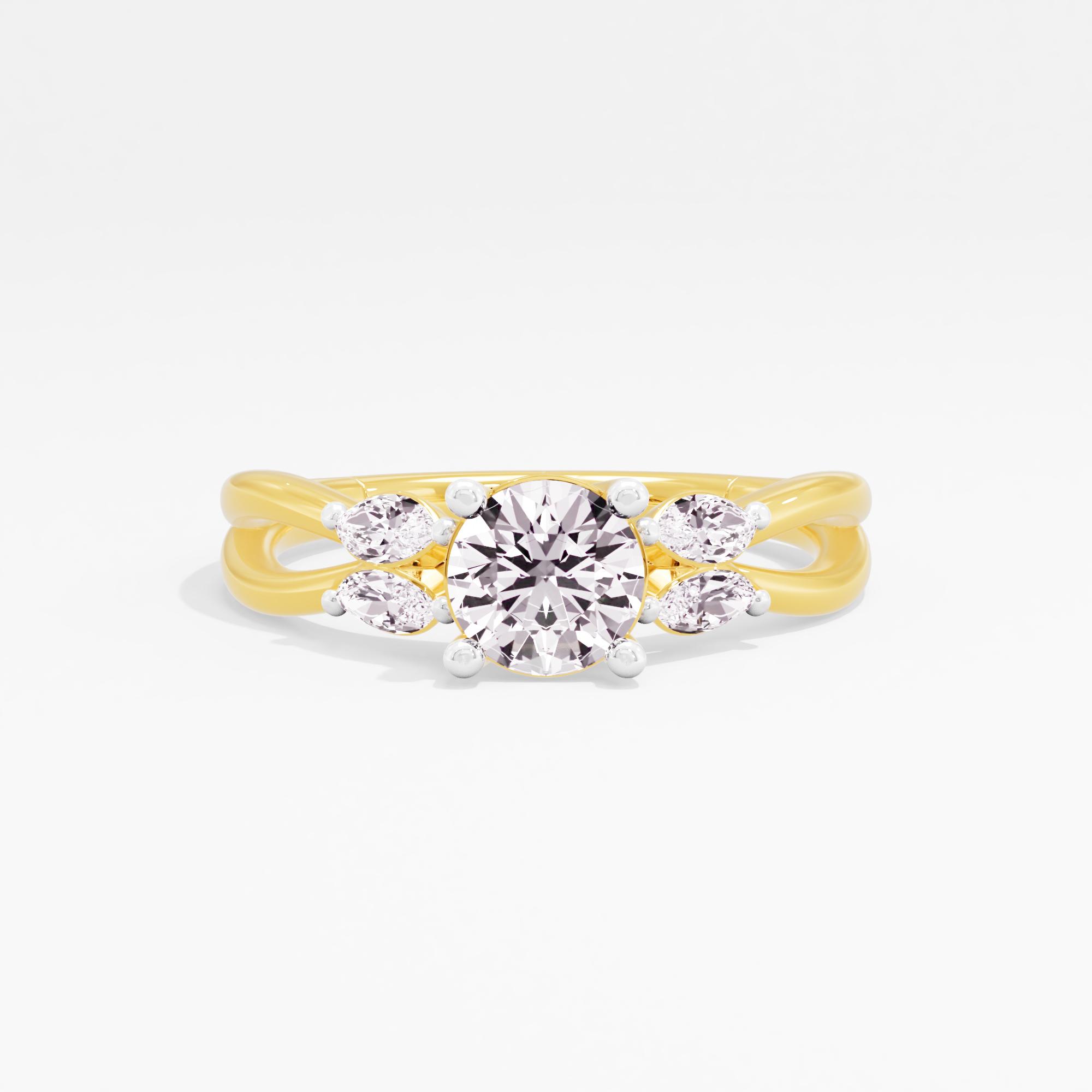 Classic Grace Solitaire Ring in 9KT Yellow Gold (Diamond Quality: FG-VVS VS)