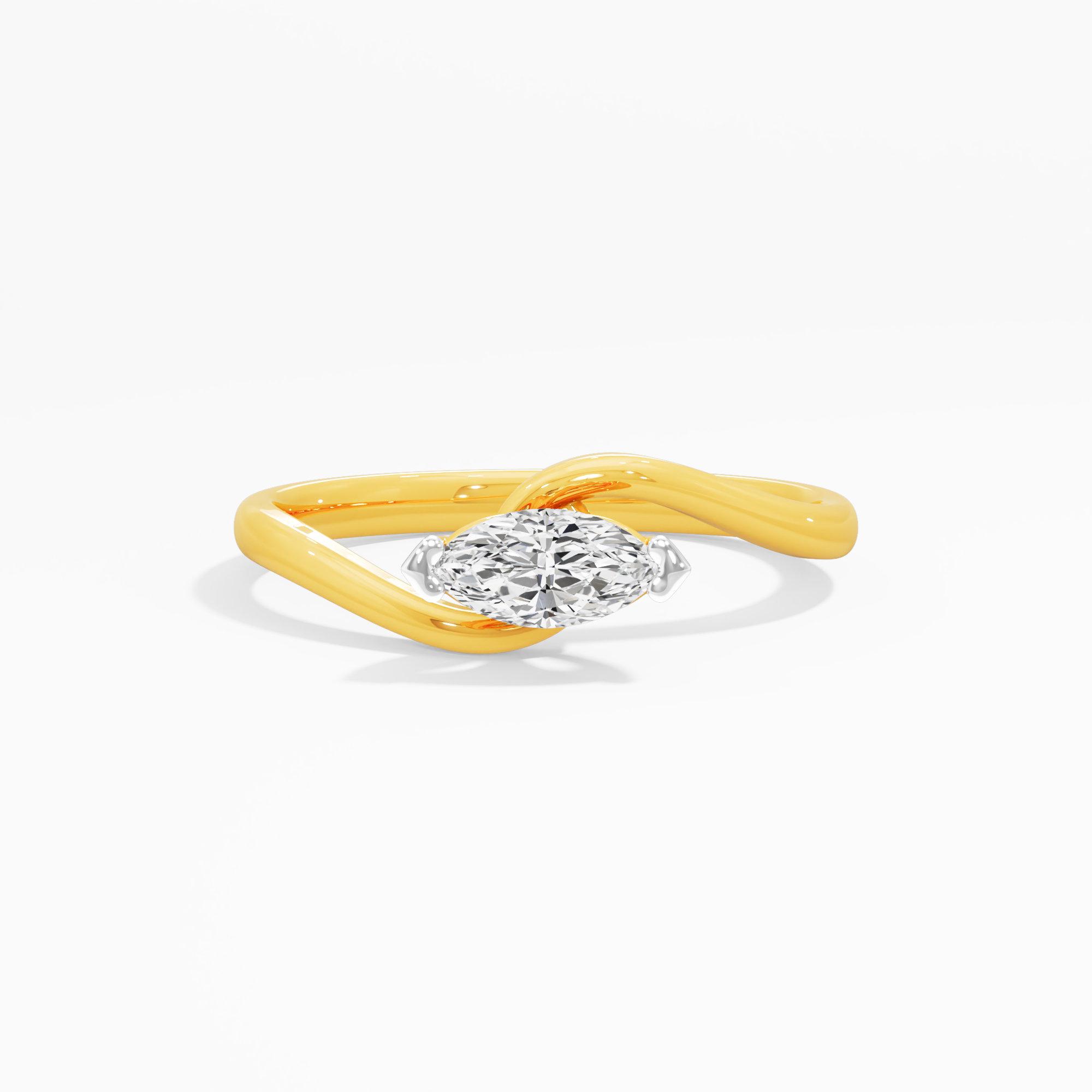 Eternal Embrace Diamond Ring in 9KT Yellow Gold (Diamond Quality: FG-VVS VS)