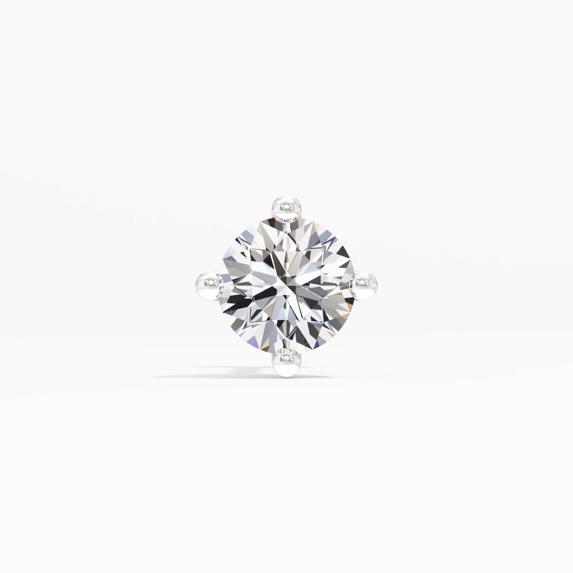 Serene Simplicity Solitaire Nose Pin in 9KT Yellow Gold (Diamond Quality: FG-VVS VS)