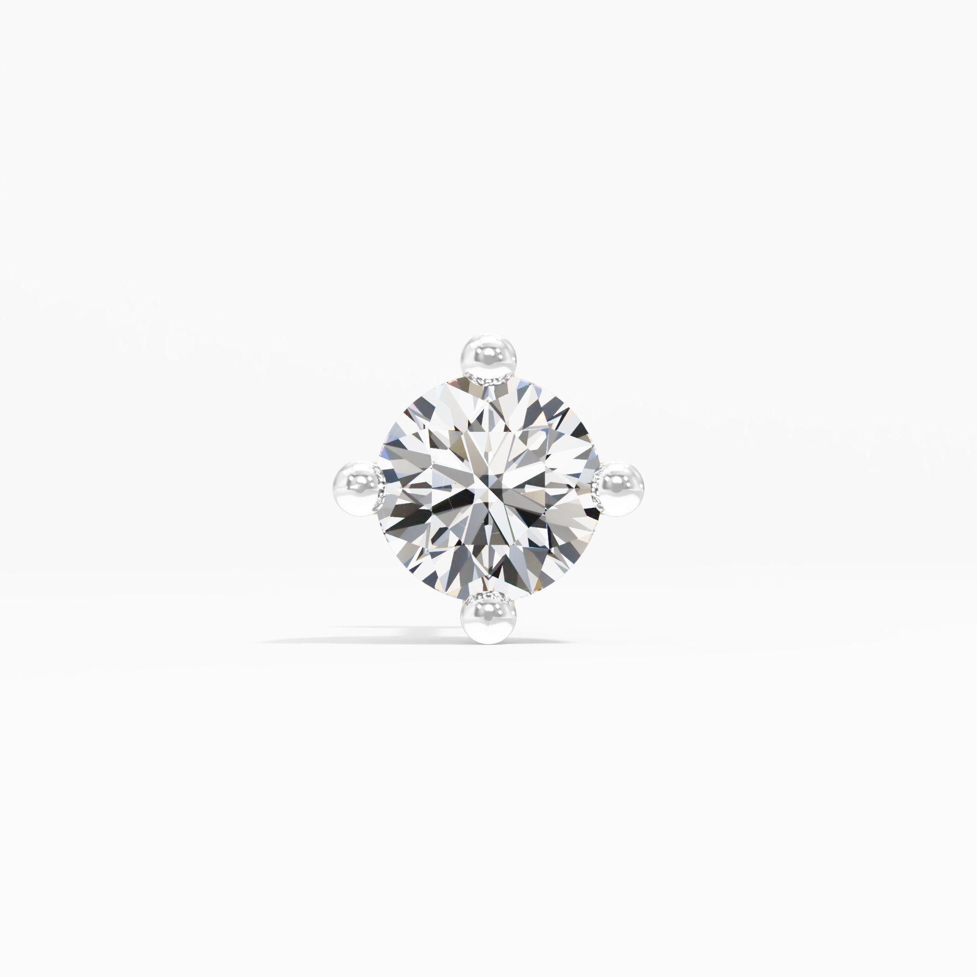The Verity Solitaire Nosepin in 9KT Yellow Gold (Diamond Quality: FG-VVS VS)