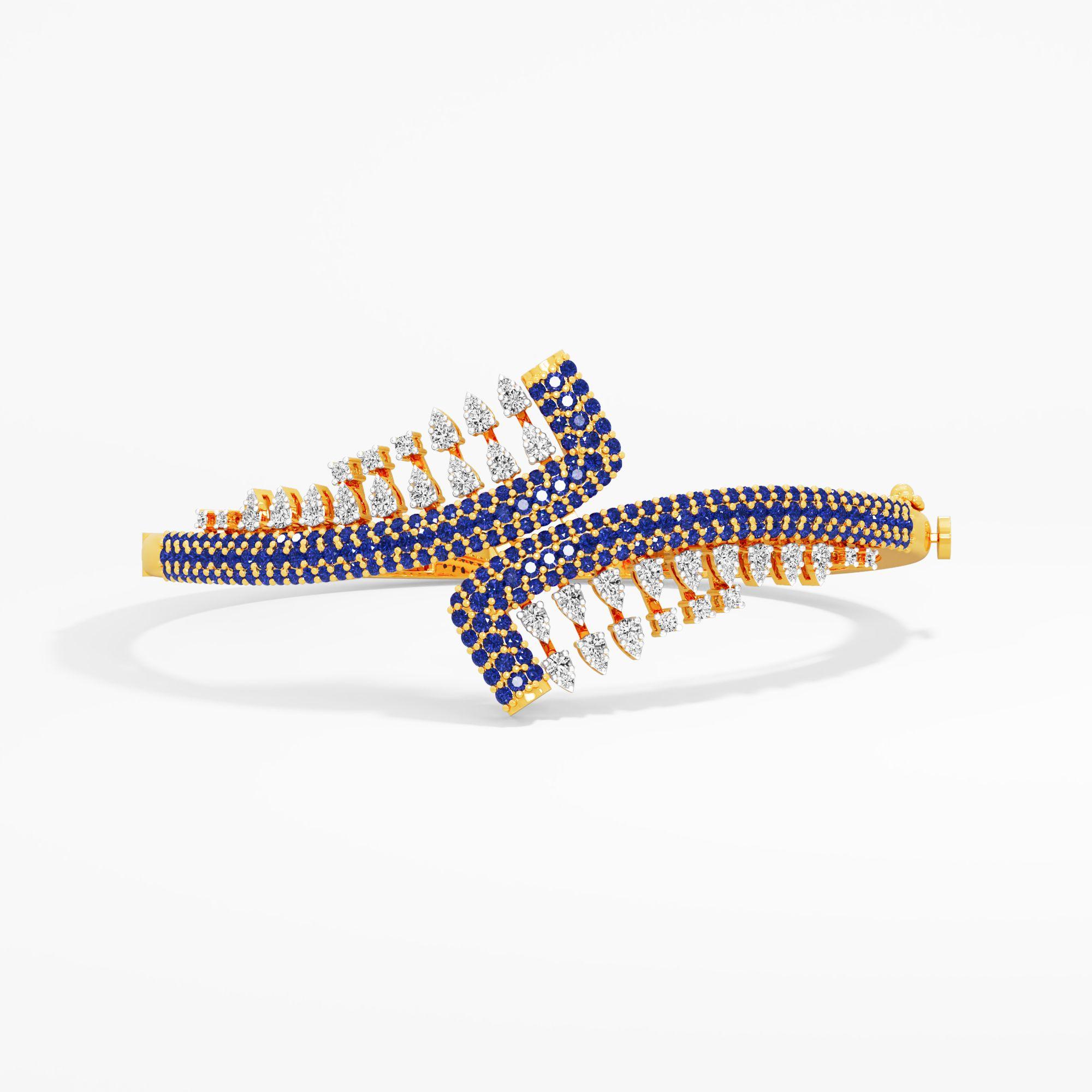 Dreamy Wings Diamond Bracelet in 9KT Yellow Gold (Diamond Quality: FG-VVS VS)