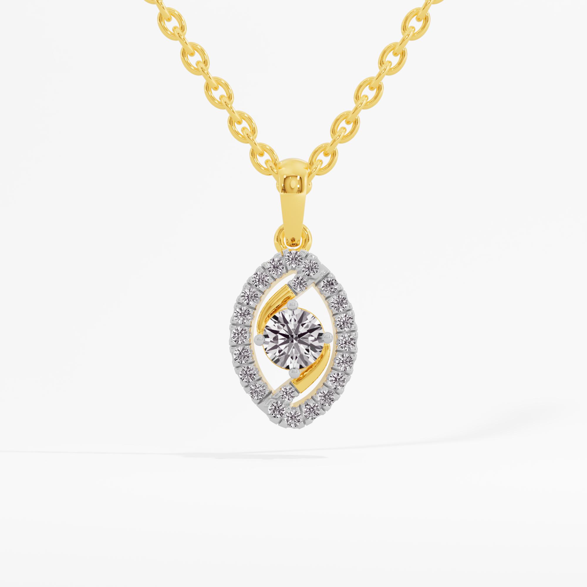 Timeless Astral Solitaire Pendant in 9KT Yellow Gold (Diamond Quality: FG-VVS VS)