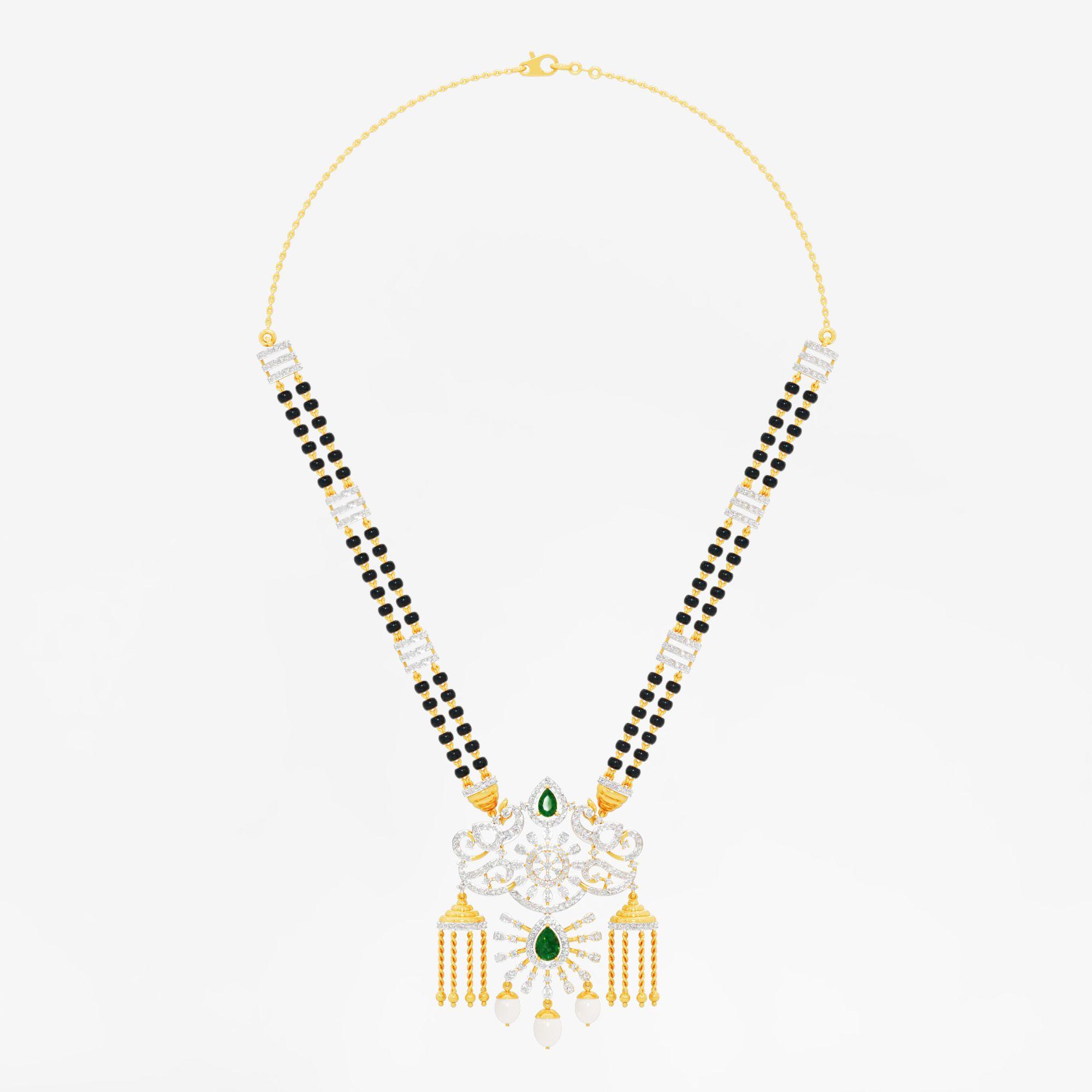 Rani Haar Mangalsutra in 9KT Yellow Gold (Diamond Quality: FG-VVS VS)