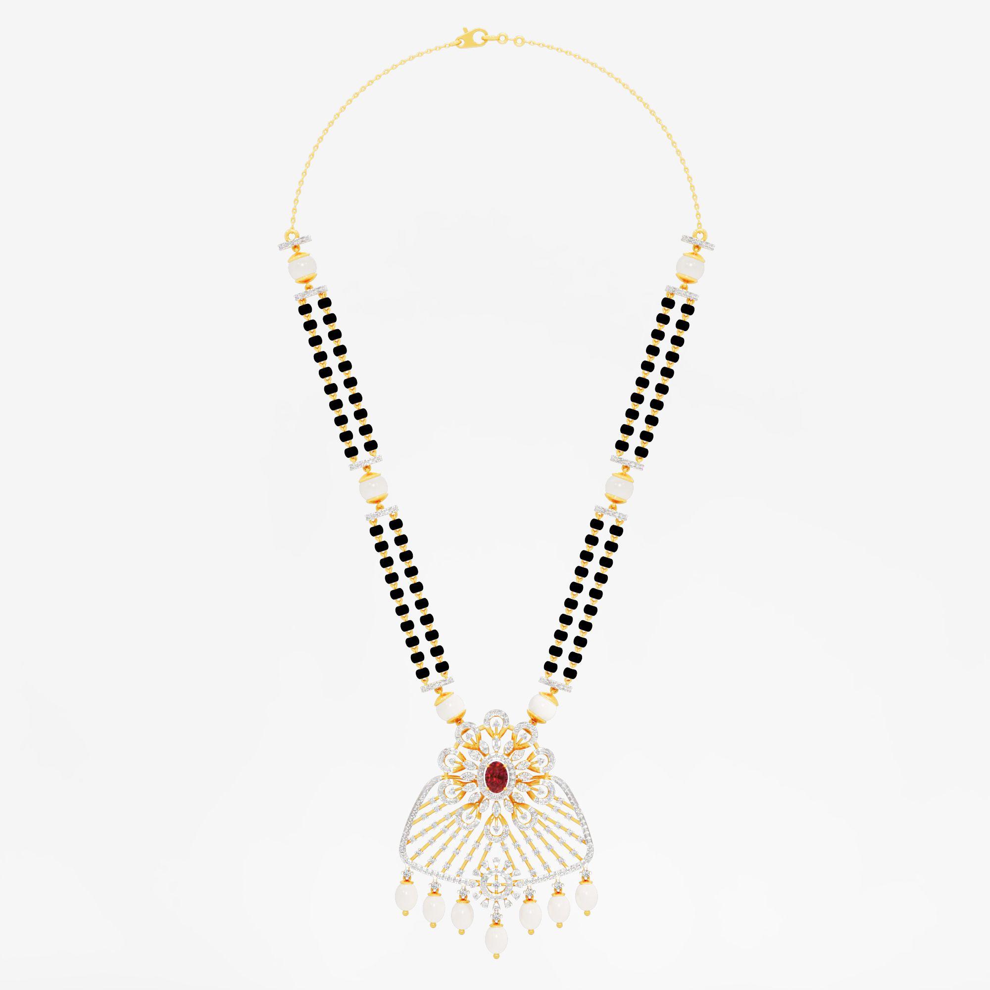 The Crimson Heartbeat in 9KT Yellow Gold (Diamond Quality: FG-VVS VS)