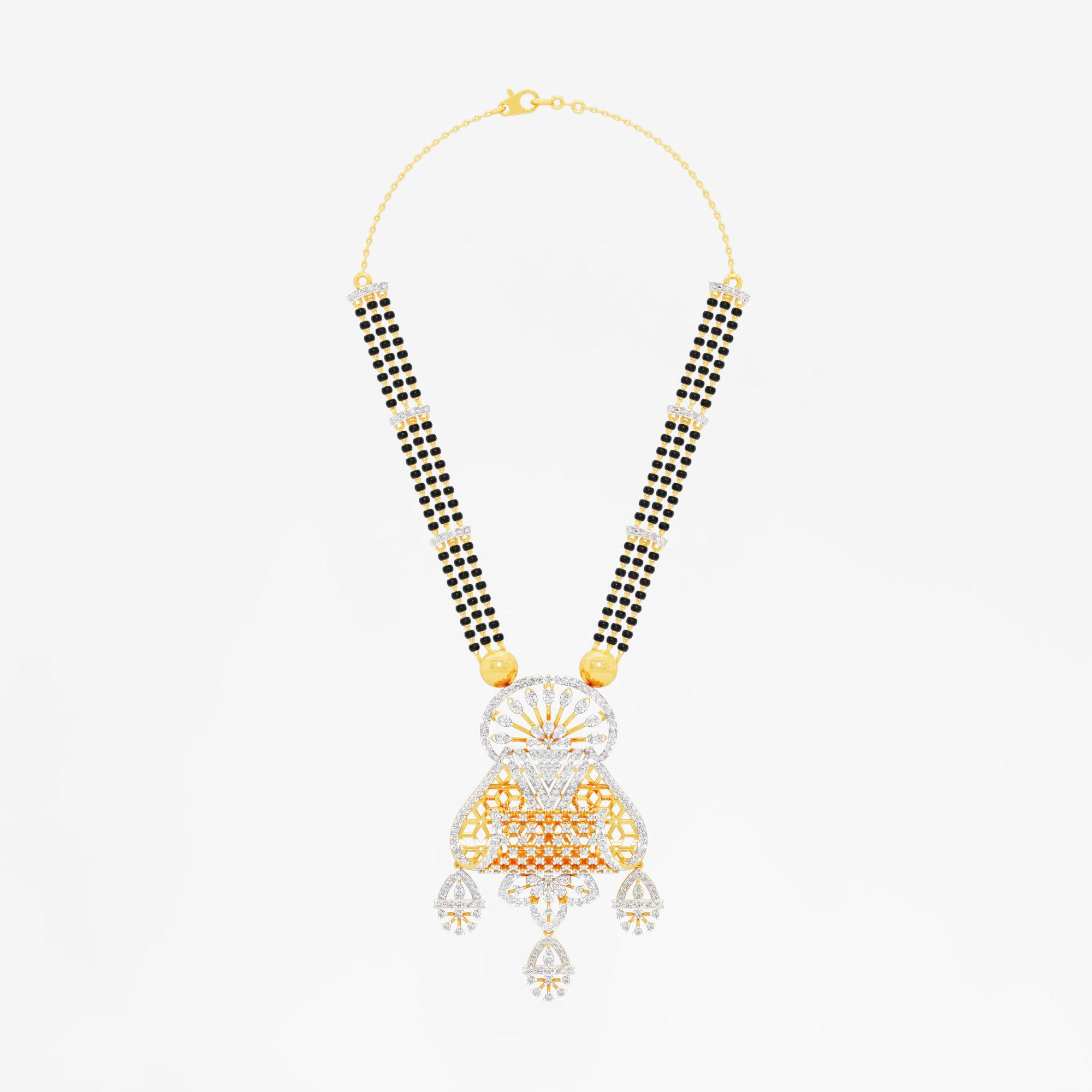 The Legacy Mangalsutra in 9KT Yellow Gold (Diamond Quality: FG-VVS VS)