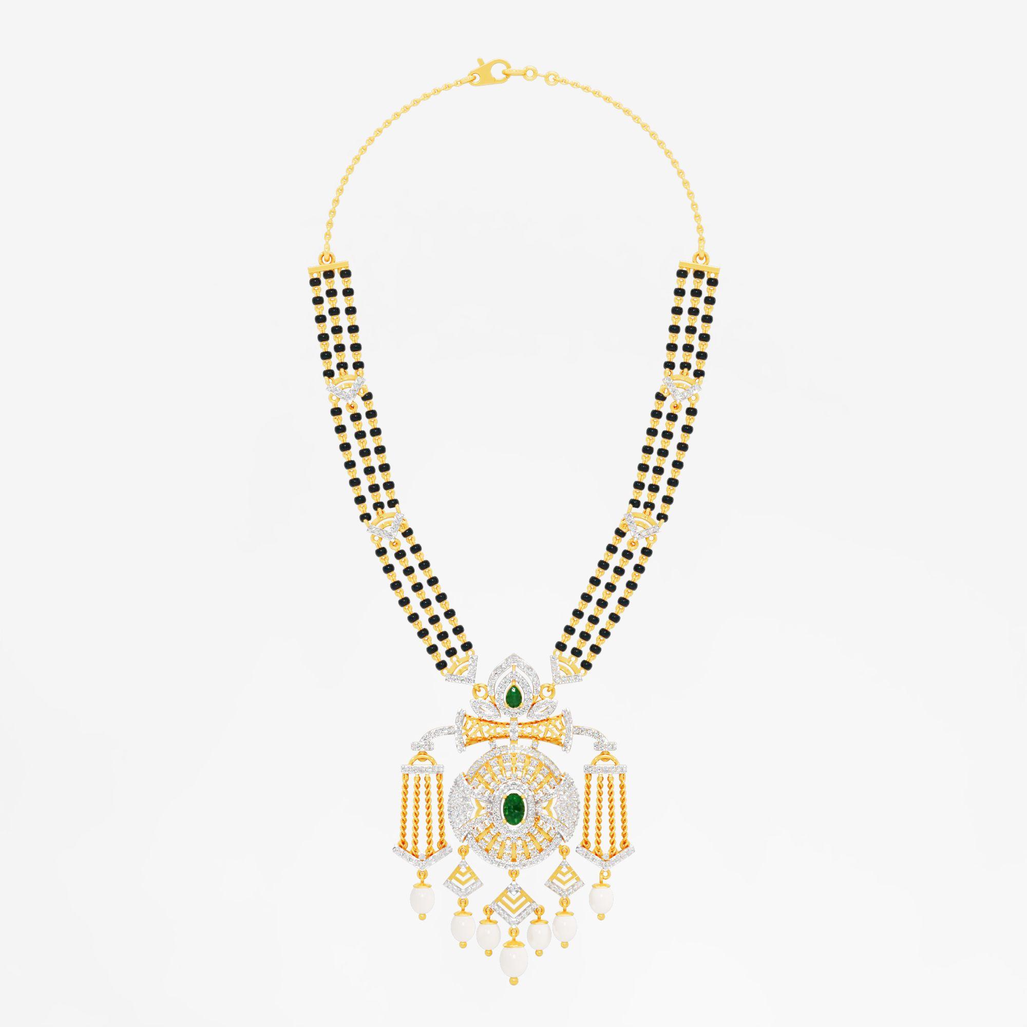 The Vachan Sutra in 9KT Yellow Gold (Diamond Quality: FG-VVS VS)