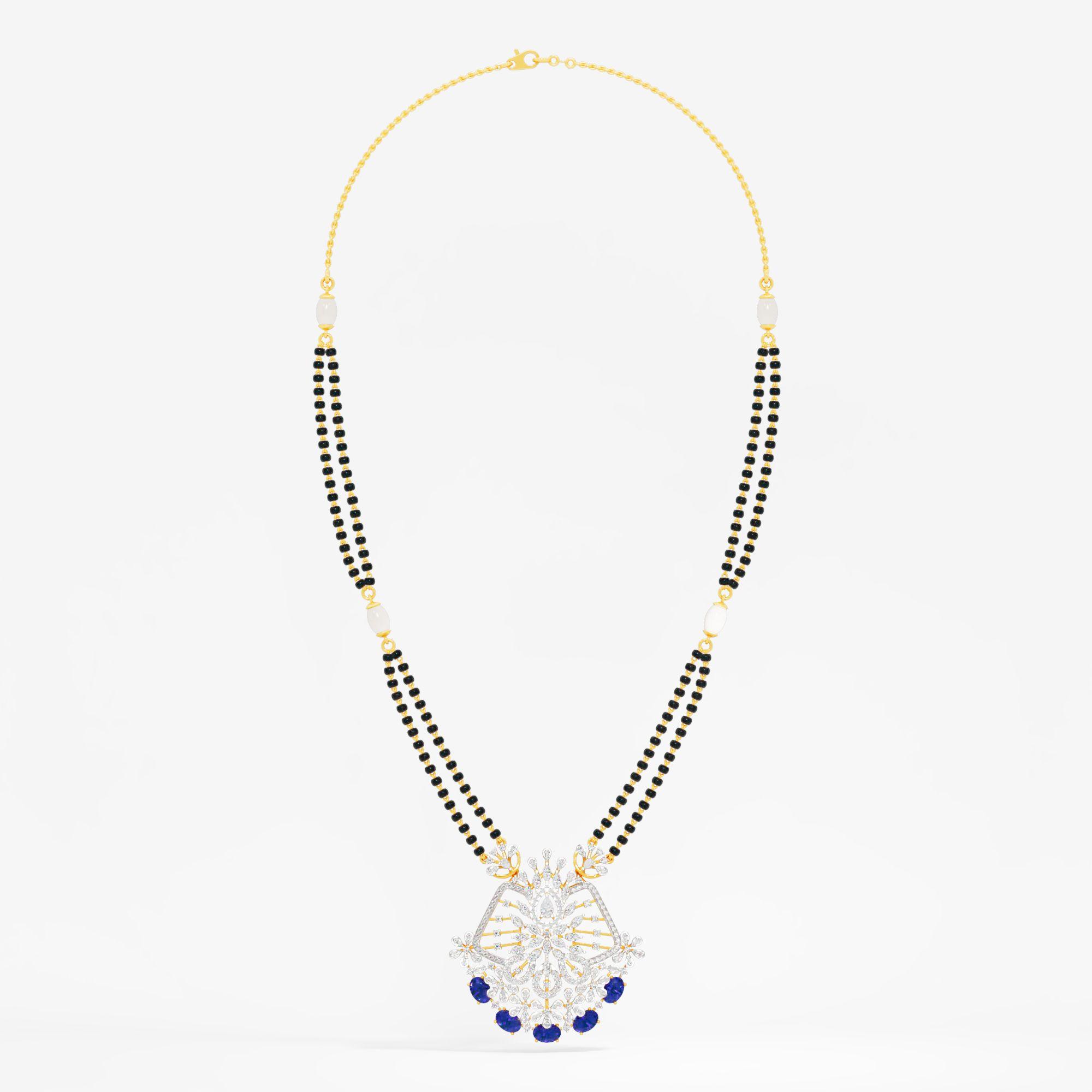 Modern Heritage Mangalsutra in 9KT Yellow Gold (Diamond Quality: FG-VVS VS)